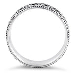 Sterling Silver Floral Pattern Ring