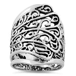 Sterling Silver Floral Ring