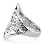 Sterling Silver Floral Vines Ring