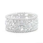 Sterling Silver Flowers Ring