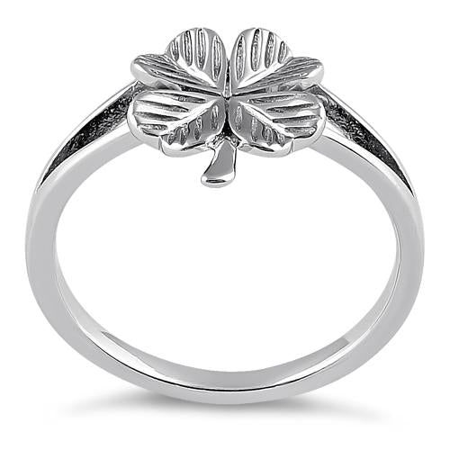 Sterling Silver Four-Leaf Clover Ring