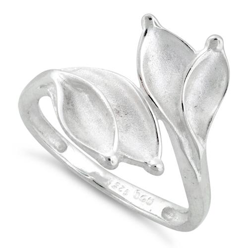 Sterling Silver Four Leaves Ring