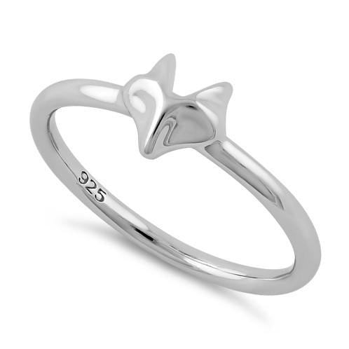 Sterling Silver Fox Ring