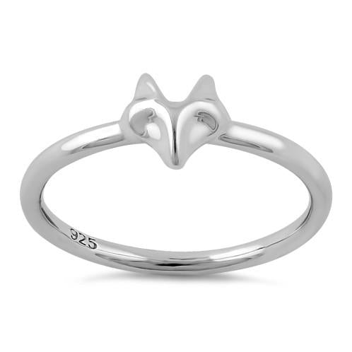 Sterling Silver Fox Ring