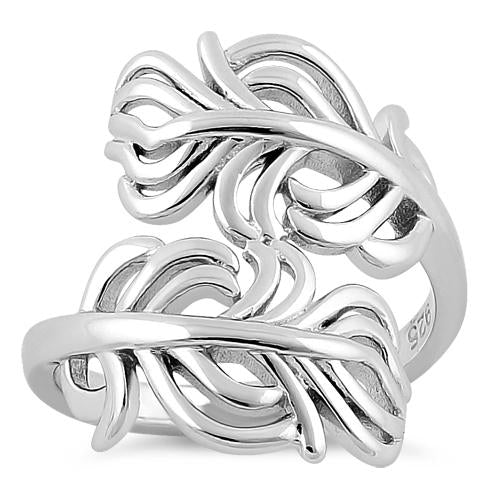 Sterling Silver Freeform Kelp Ring