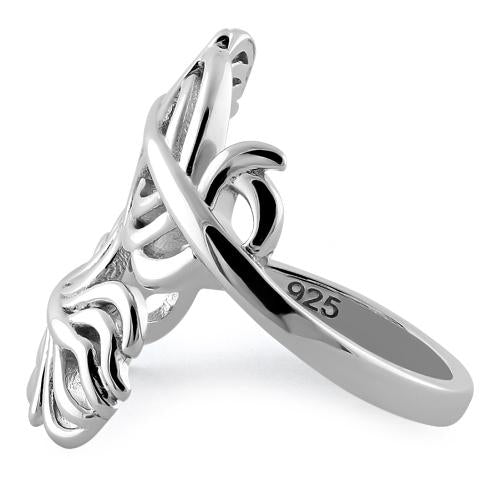 Sterling Silver Freeform Kelp Ring