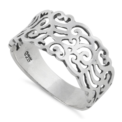 Dreamland Rings Sterling Silver Flower Freeform Ring for sale | Dreamland Jewelry โ Page 4