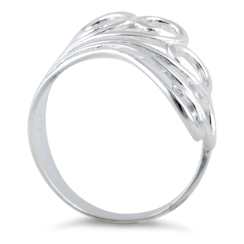 Sterling Silver Freeform Swirl Ring