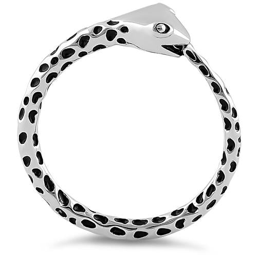 Sterling Silver Full Circle Snake Ring