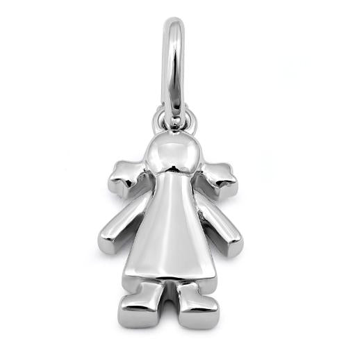 Sterling Silver Girl Pendant