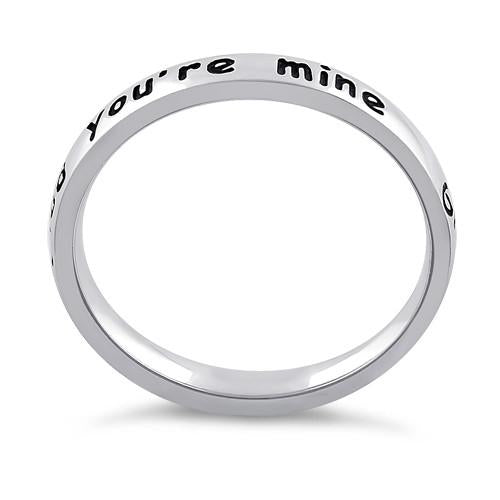 Sterling Silver "Granddaughter, I'm so glad you're mine" Ring