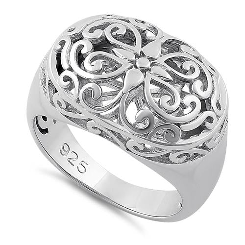 Sterling Silver Grandiose Filigree Ring