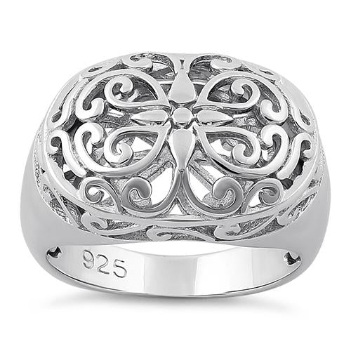 Sterling Silver Grandiose Filigree Ring