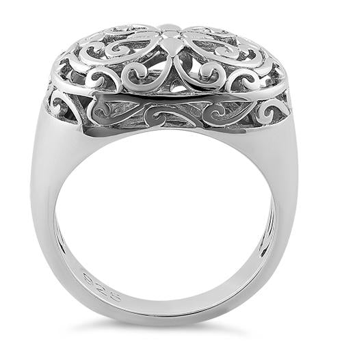 Sterling Silver Grandiose Filigree Ring