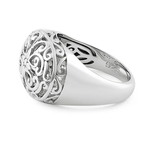 Sterling Silver Grandiose Filigree Ring