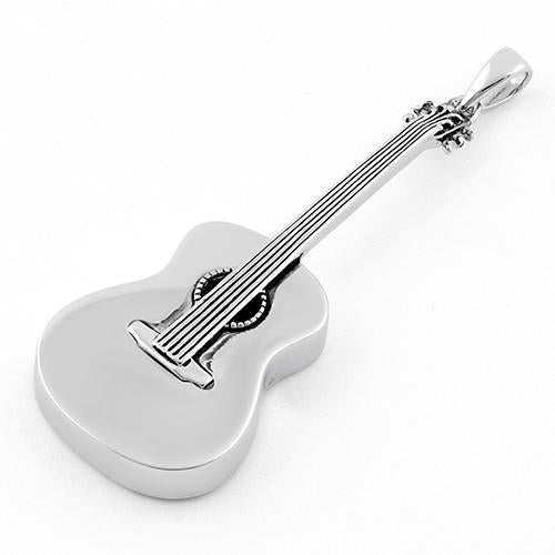 Sterling Silver Guitar Pendant