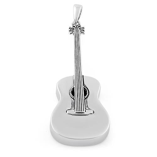 Sterling Silver Guitar Pendant