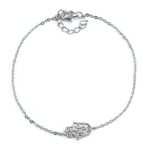 Sterling Silver Hamsa Bracelet