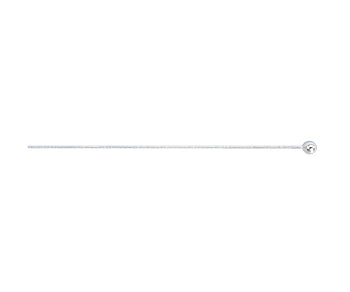 Sterling Silver Head Pin w/ 1.5mm Ball 26ga 39mm - PACK OF 25