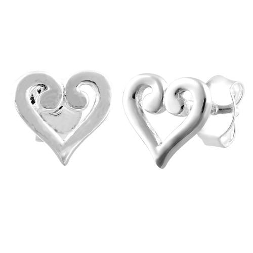 Sterling Silver Heart Earrings