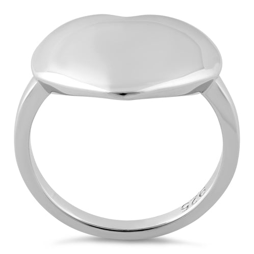 Sterling Silver High Polish Big Heart Ring