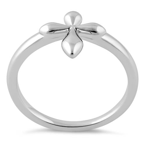 Sterling Silver High Polish Cross Ring