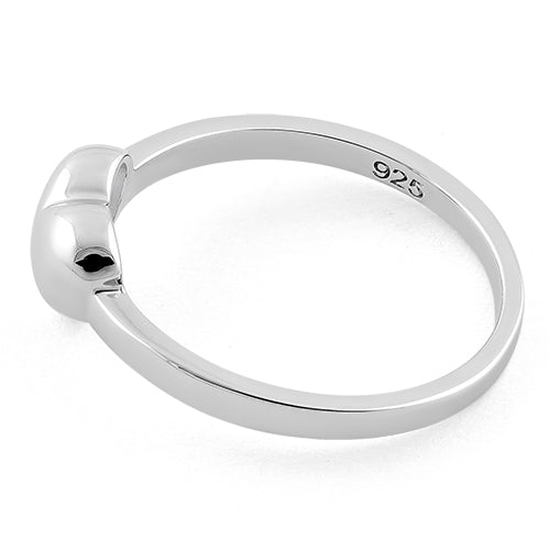 Sterling Silver High Polish Heart Ring