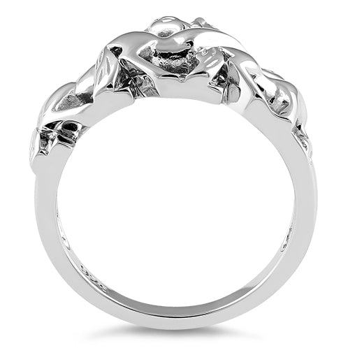 Sterling Silver Horses Ring