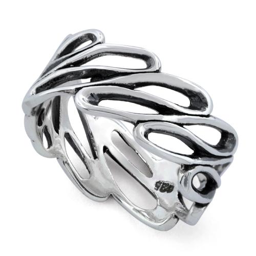Sterling Silver Infinite Wave Ring