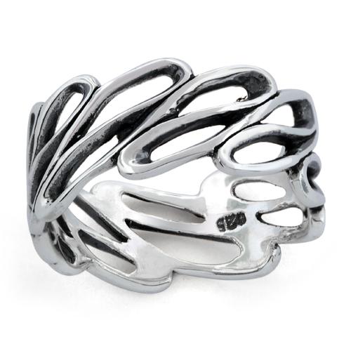 Sterling Silver Infinite Wave Ring