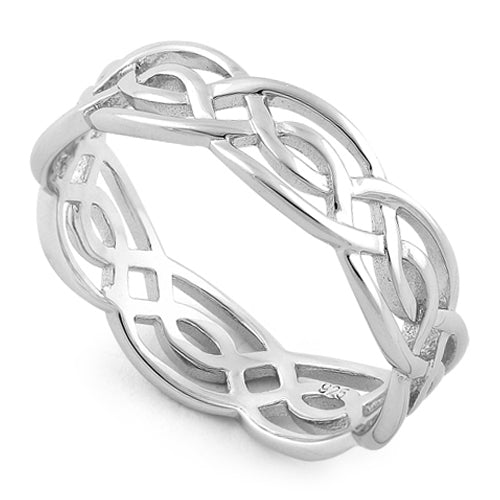 Sterling Silver Infinity Celtic Ring