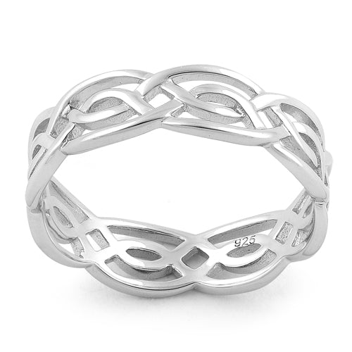 Sterling Silver Infinity Celtic Ring