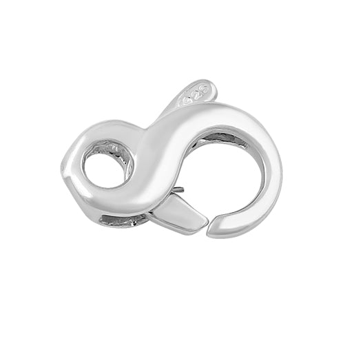 Sterling Silver Infinity Clasp 14.5mm