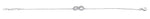 Sterling Silver Infinity Clear CZ Bracelet