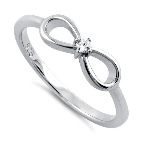 Sterling Silver Infinity CZ Ring