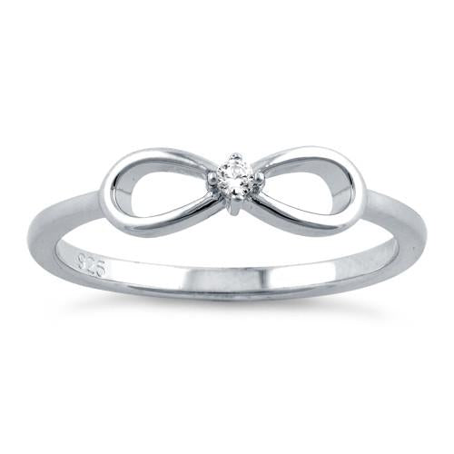 Sterling Silver Infinity CZ Ring