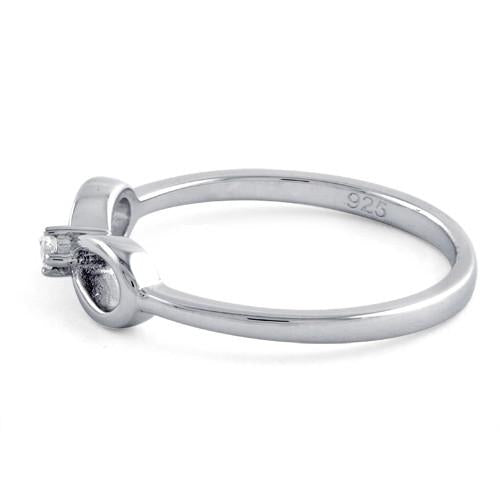 Sterling Silver Infinity CZ Ring