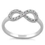 Sterling Silver Infinity CZ Ring