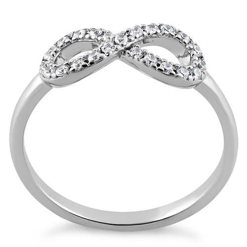 Sterling Silver Infinity CZ Ring