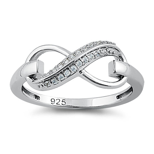 Sterling Silver Infinity CZ Ring