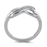 Sterling Silver Infinity CZ Ring