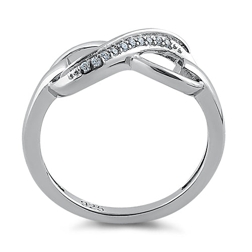 Sterling Silver Infinity CZ Ring