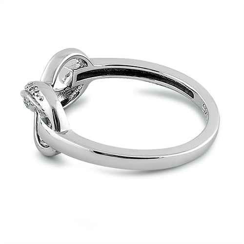 Sterling Silver Infinity CZ Ring