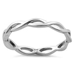Sterling Silver Infinity Fish Ring