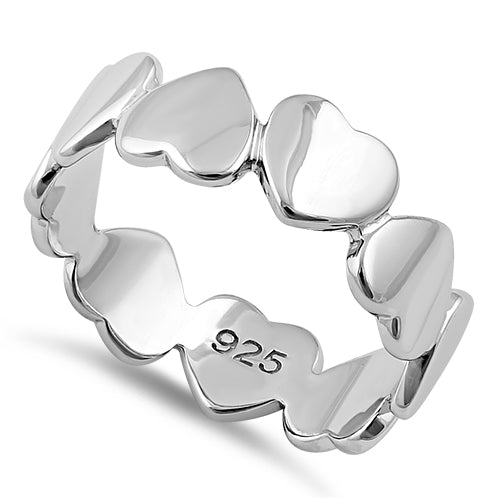 Sterling Silver Eternity Heart Ring