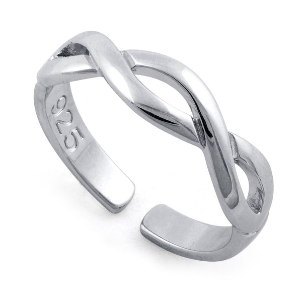 Sterling Silver Infinity Sign Adjustable Ring