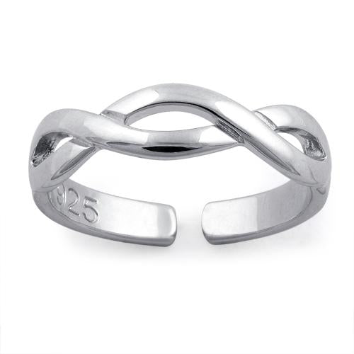 Sterling Silver Infinity Sign Adjustable Ring