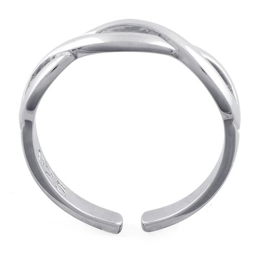 Sterling Silver Infinity Sign Adjustable Ring