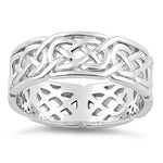 Sterling Silver Interwoven Band Ring