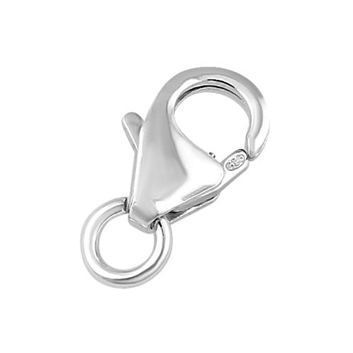 Sterling Silver Italian Lobster Lock 8mm - Pack of 2